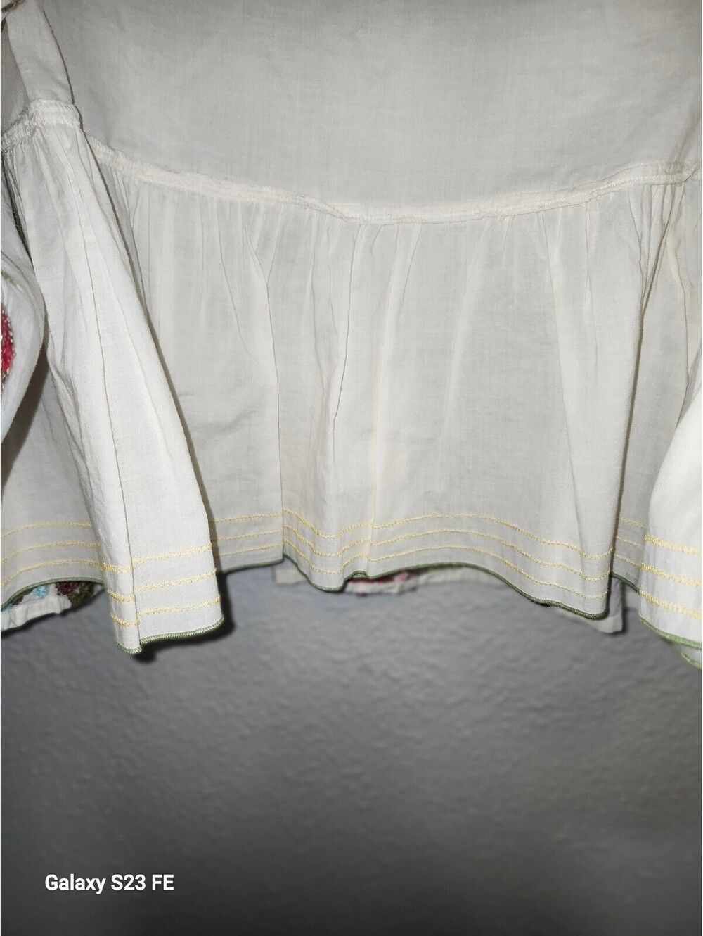 Johnny Was A Line Floral Embroidered Skirt Size 10 - Picture 7 of 8